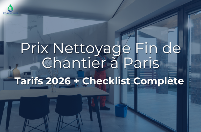 Prix nettoyage fin de chantier paris